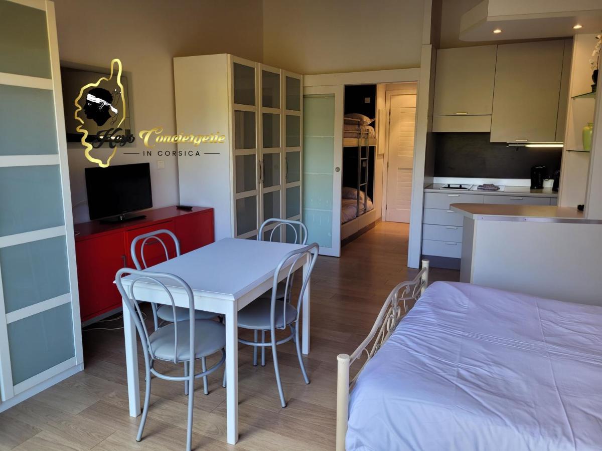 Studio 4 Pers Piscine Chauffee Acces A Pied A La Plage Santa Giulia Porto-Vecchio  Eksteriør bilde
